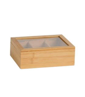 CAJA INFUSIONES BAMBÚ 21X16X7,5CM