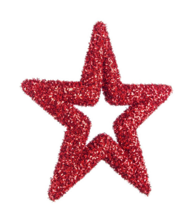 COLGANTE ANGELICA ESTRELLA ROJO L