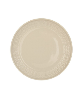 JGO. 6 PLATO POSTRE FILIGRANA BEIGE GRES