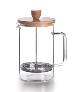 CAFETERA EMBOLO MADERA 800ML