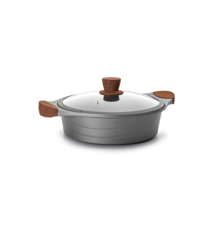 CACEROLA BAJA  ALUM FUNDIDO STILO 28CM