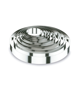 MOLDE ARO REDONDO 9X6CM INOX 18/10