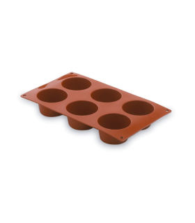 MOLDE SILICONA MUFFIN 6 CAVID.