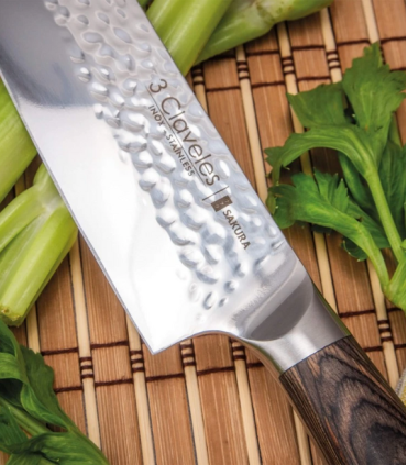 CUCHILLO FORJADO SANTOKU SAKURA 17.5CM 7" E 3C