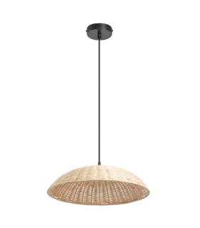 COLGANTE TRENZA NATURAL 40CM 1E27