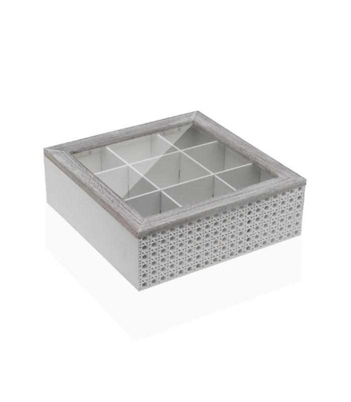 CAJA DE TE TEXTURA BLANCA