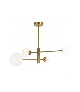 LAMPARA COSMICA LATON 4L.  4X28W G-9