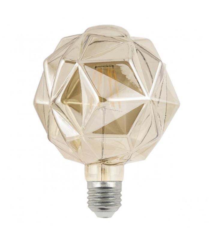 BOMBILLA LED 6W DIAMANTE AMBAR 570LM 3000K E27