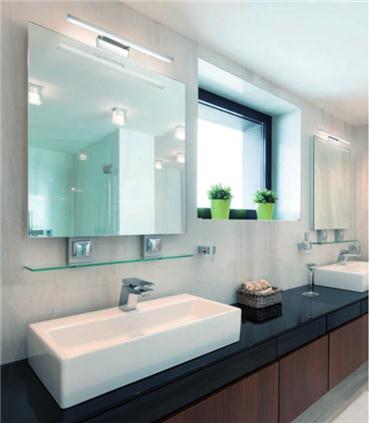 APLIQUE BAÑO CROMO 12W 4500K ROT.ORIENTABLE