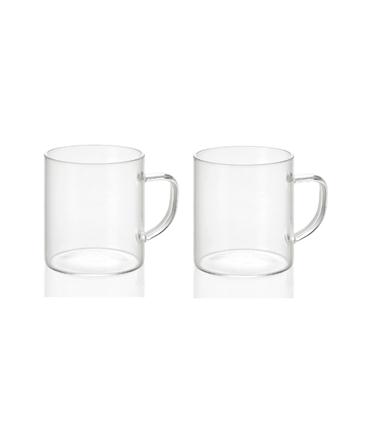 JGO. 2 TAZAS VIDRIO 300ML