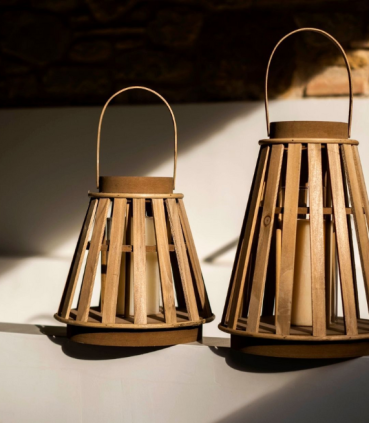 FAROL PORTAVELAS MDF DIAMETRO 25CM