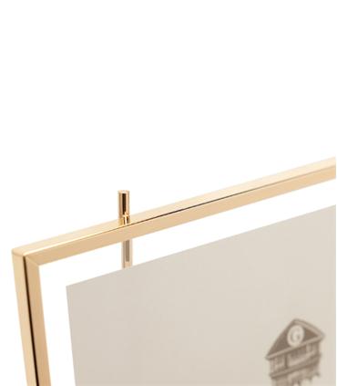 PORTAFOTOS METAL DORADO 15X20CM