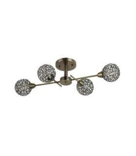 LAMPARA SPEKE 4XG9 CUERO 16X72X42CM