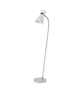 PIE SALON PETRA 1E27 BLANCOCROMO 139X39X25CM ORIENTABLE