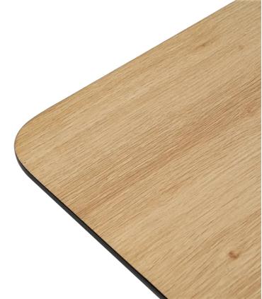 MESA EXTENSIBLE NATURAL DM-METAL SALON 120X80X75CM