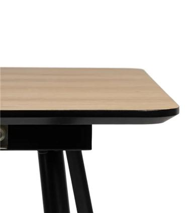 MESA EXTENSIBLE NATURAL DM-METAL SALON 120X80X75CM