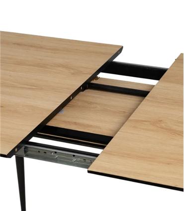 MESA EXTENSIBLE NATURAL DM-METAL SALON 120X80X75CM