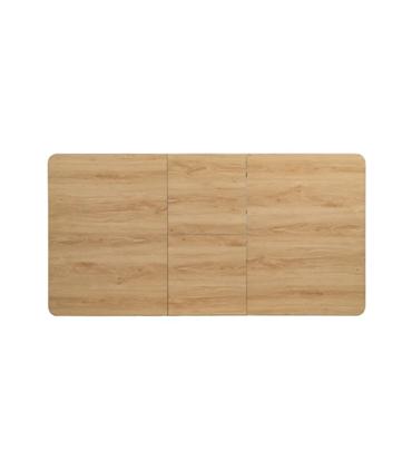 MESA EXTENSIBLE NATURAL DM-METAL SALON 120X80X75CM