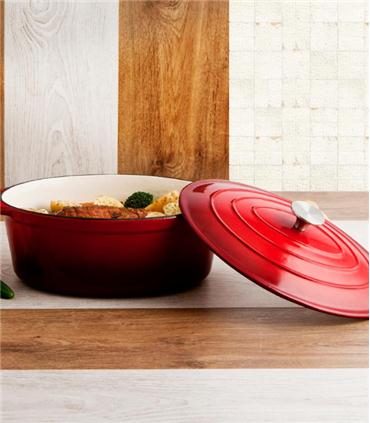 COCOTTE 30X23 4.3L H.FUND ESMAL FIERRO