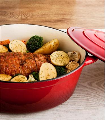COCOTTE 30X23 4.3L H.FUND ESMAL FIERRO