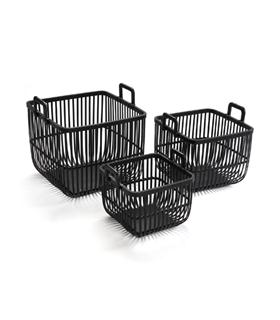 CESTA BAMBU NEGRA