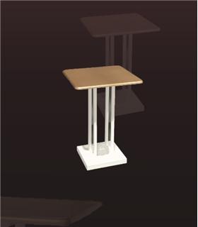 LAMPARA MESA RECTANGULAR Mod.2 45x30 DM BLANCO-ORO
