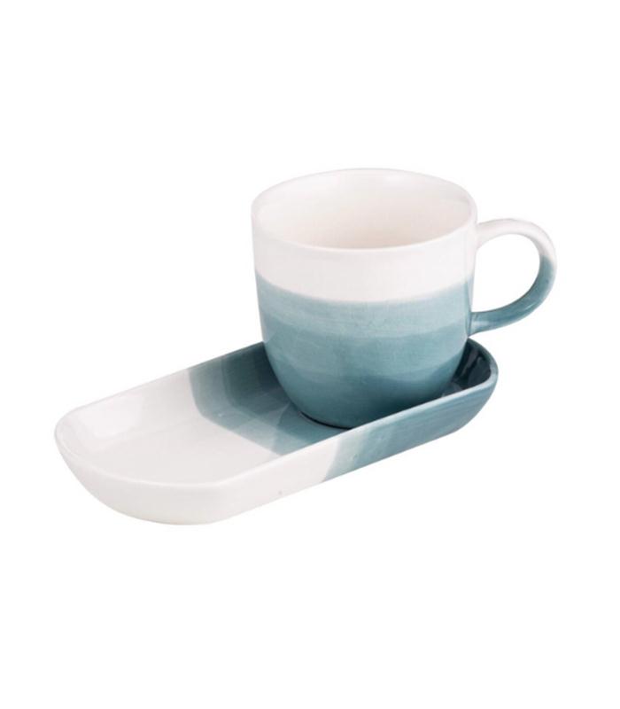 MUG C/PLATO IMMERSE VERDE AZULADO
