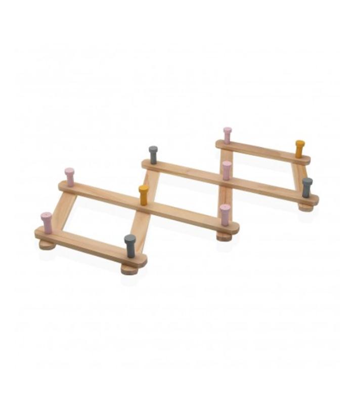 PERCHERO EXPANDIBLE PARED MADERA
