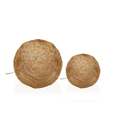 BOLA DORADA 3D LUMINOSA 20CM