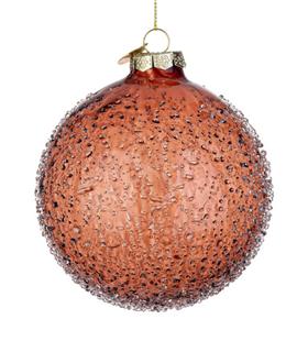 BOLA CRISTAL SATURNO MARRON D100