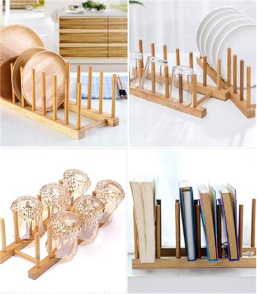 SOPORTE PARA 8 PLATOS MADERA
