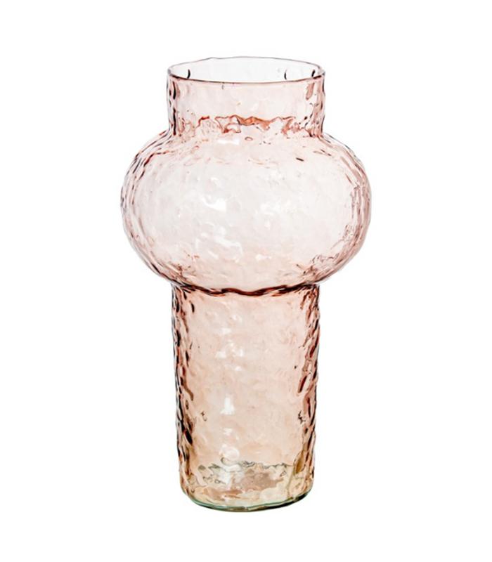 JARRON CRISTAL ROSA 15X29CM