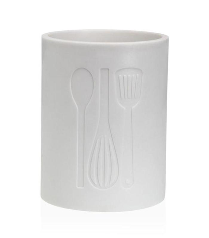 PORTAUTENSILIOS GRANDE COCINA BLANCO
