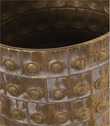 PARAGUERO METAL DORADO 20X43CM