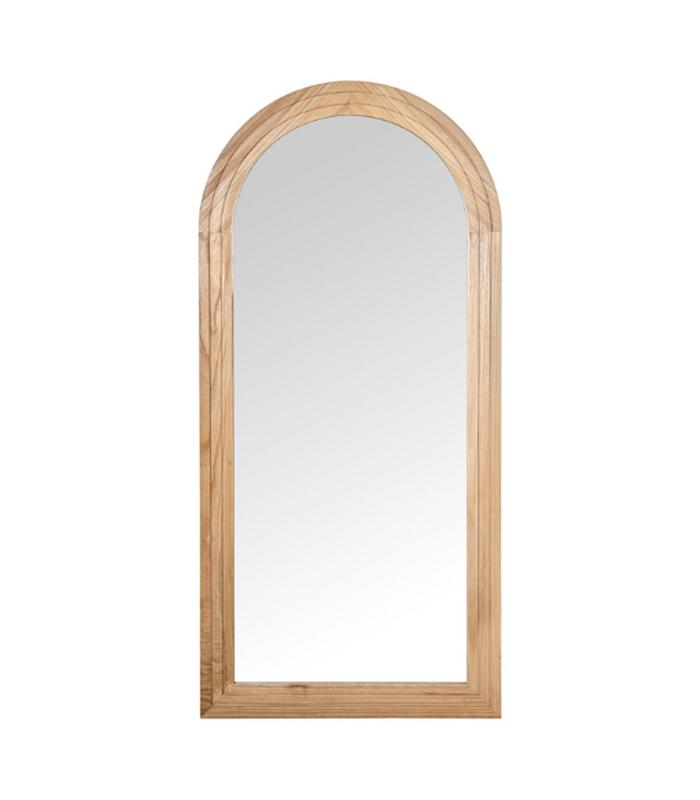 ESPEJO PARED MADERA PAULOWNIA NATURAL