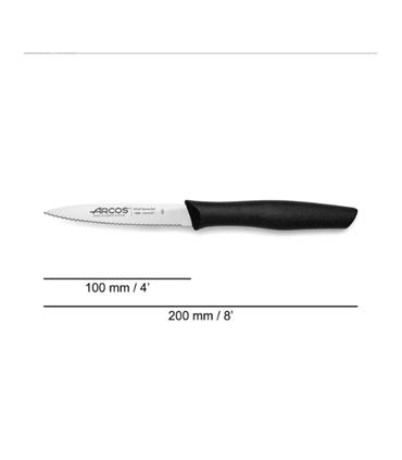 CUCHILLO MONDADOR PERLADO NEGRO ARCOS NOVA 100MM