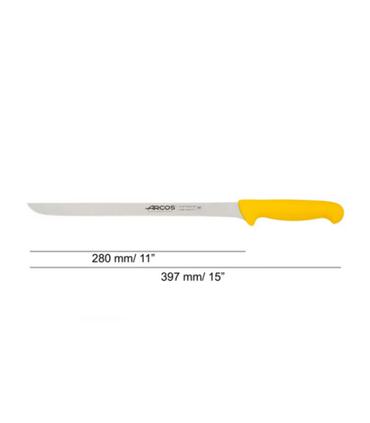 CUCHILLO JAMONERO FLEXIBLE AMARILLO