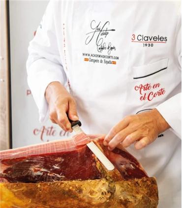 CUCHILLO JAMONERO ALVEOLADO POM 29CM 11.2" D3C