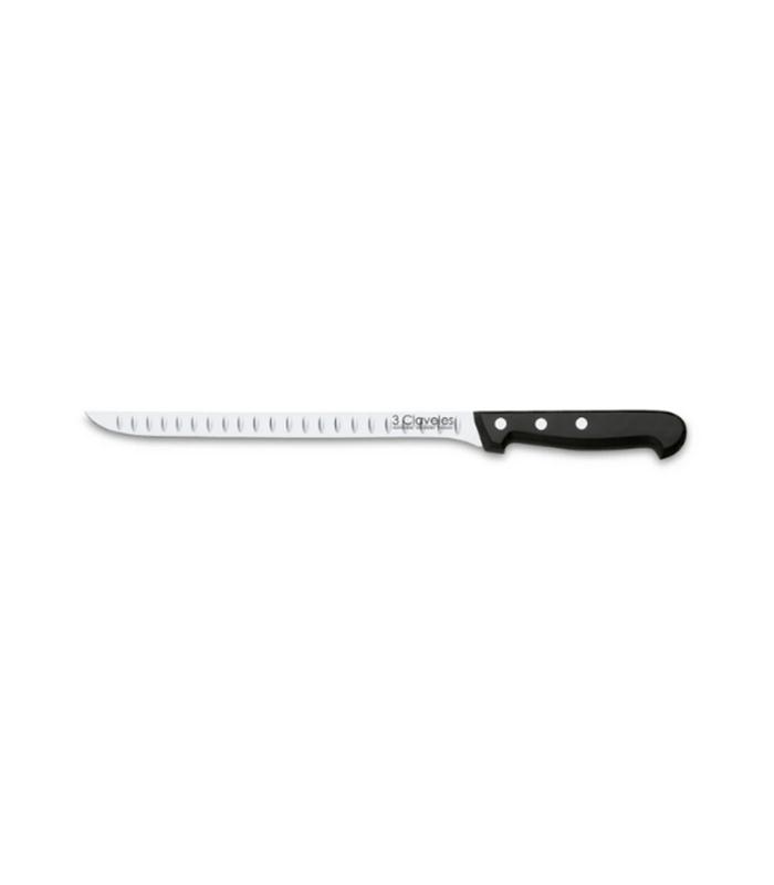 CUCHILLO JAMONERO ALVEOLADO I.POM 30CM 12" D 3C