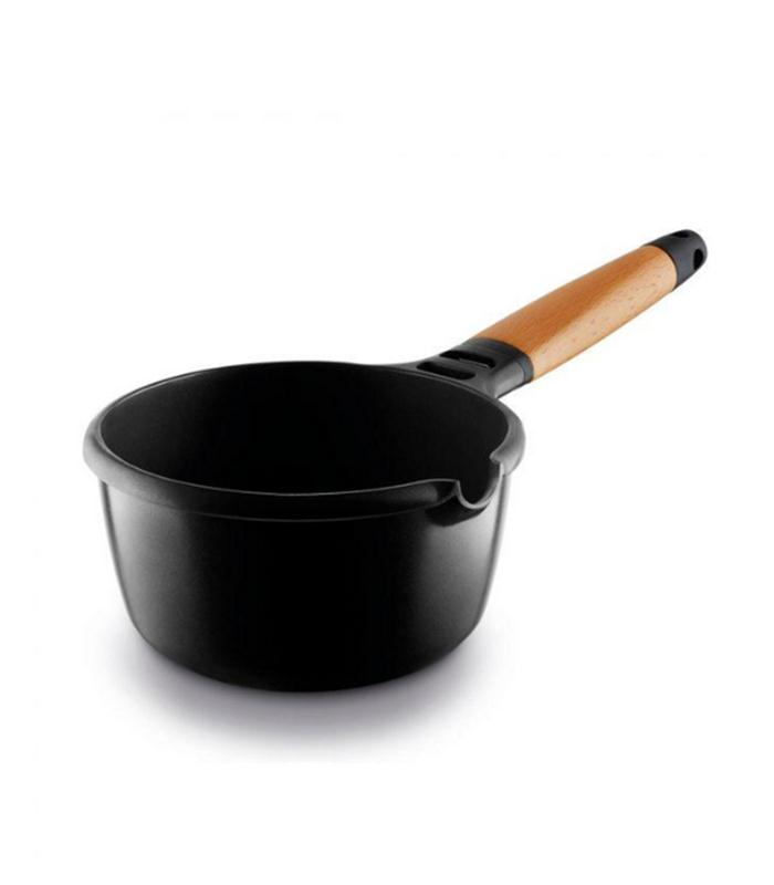 CAZO INDUCTION 16CM MANGO MADERA CEDRO