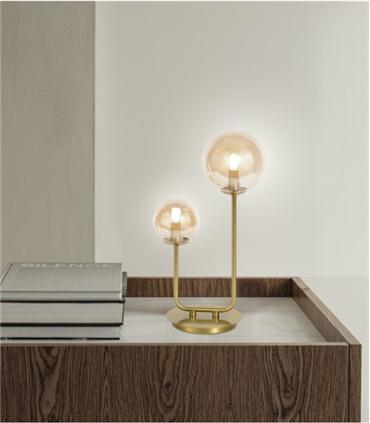 SOBREMESA GALAXIA LATON AMBAR 2X28W G9