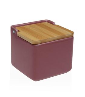 SALERO TAPA BAMBU BURGUNDY