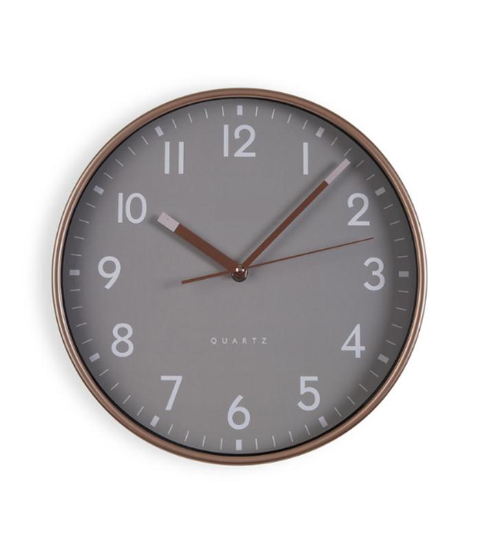 RELOJ DE PARED GRIS 30X4CM