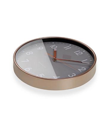 RELOJ DE PARED GRIS 30X4CM
