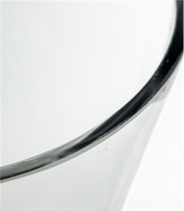 JARRON CRISTAL TRANSPARENTE 8.5X26CM