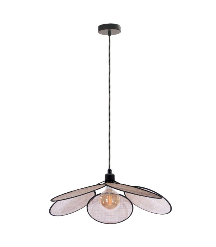 COLGANTE PALMA 1LE27  D.65CM SACO 