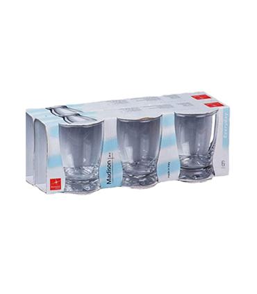 PACK 3 VASOS 24CL AGUA MADISON