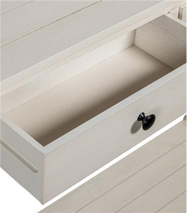 MESA ENTRADA MADERA 2 CAJONES BEIGE