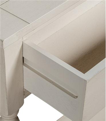 MESA ENTRADA MADERA 2 CAJONES BEIGE