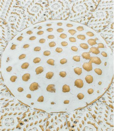 BANDEJA DORADO BLANCO 44X5CM